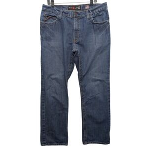 Ariat M4 FR Jeans Mens 36x34 Blue Relaxed Boot Cut Flame Resistant